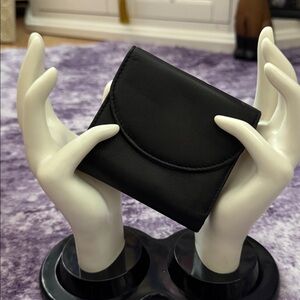 Royce Black and Purple Leather Wallet